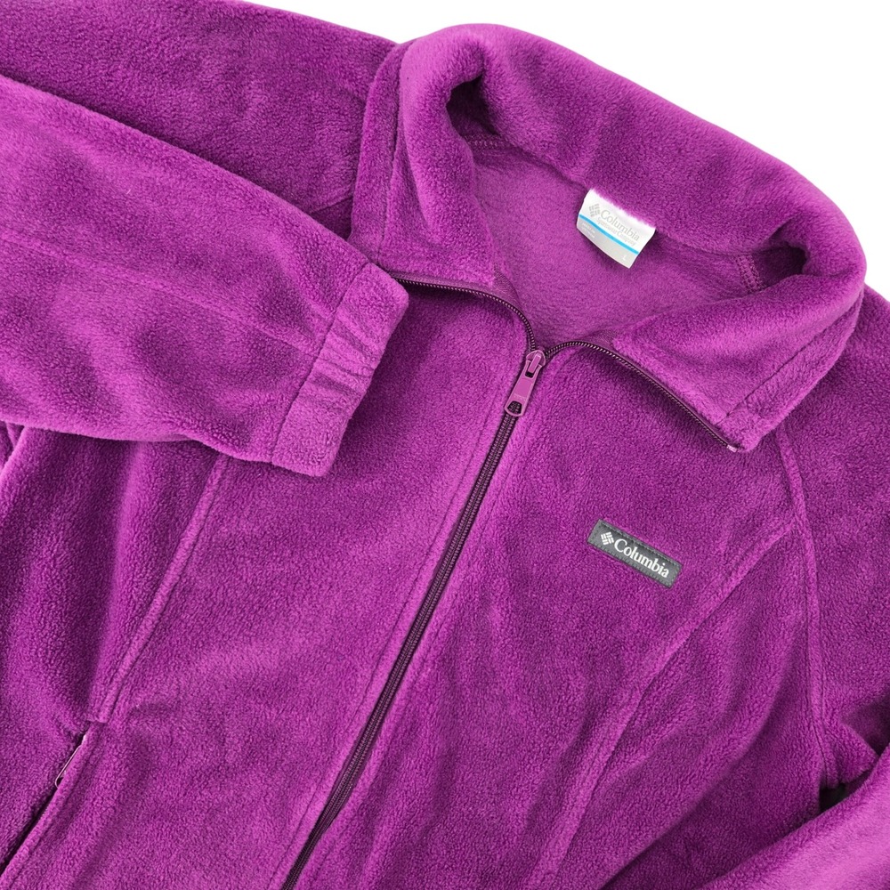 Columbia‎ Large Benton Springs Fleece Jacket Womens Purple Gorpcore WL6439